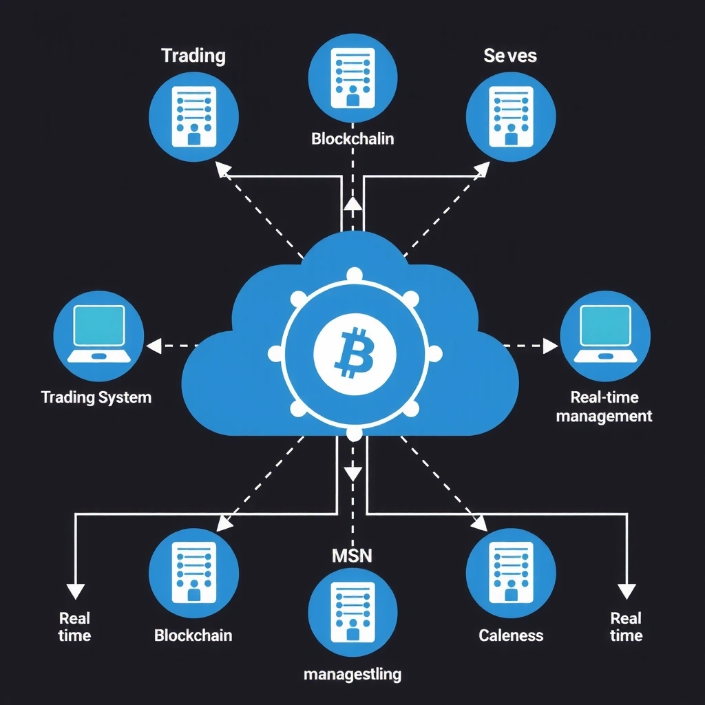 Server-side trading and blockchain integration architecture