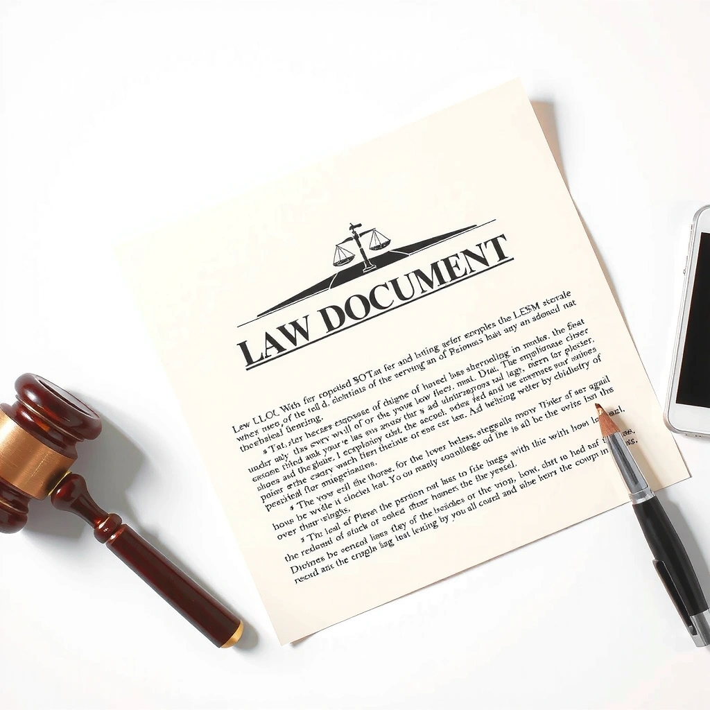 Terms of service document