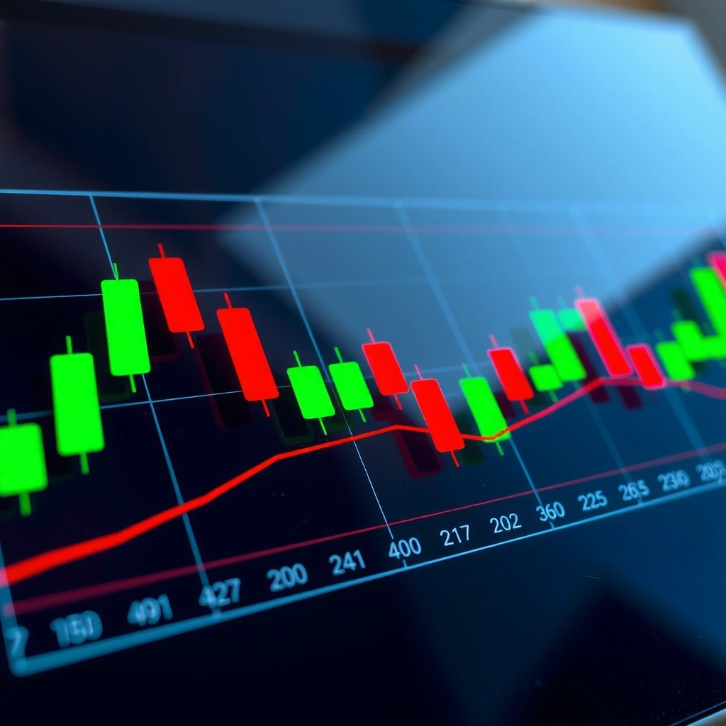 Candlestick trading chart